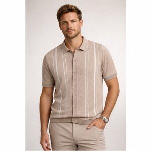 Marc Asher New York Knit Button Down Shirt XL NWT